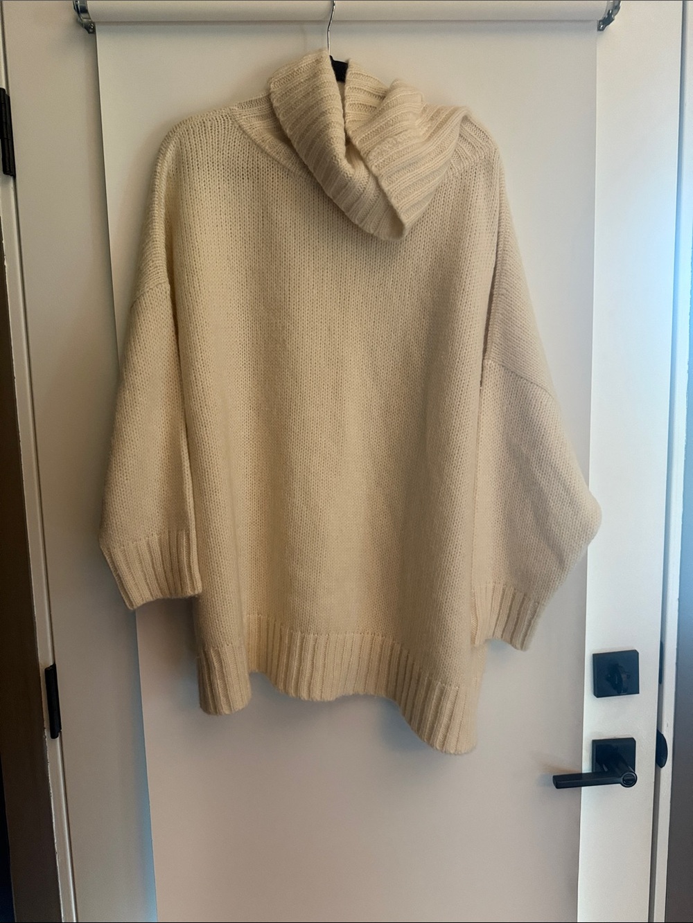 Jenni Kayne Cream Cowl Neck Oversized Sweater